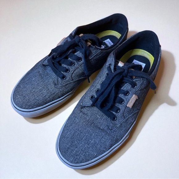 Vans Ward Deluxe Comfort Ortholite Lace up Sneaker Shoes Gray Brown Mens 9 - Picture 3 of 11